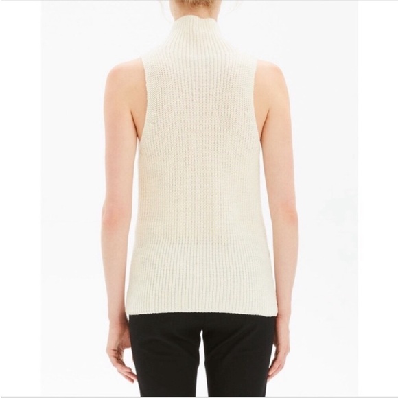 Theory Plaited Stripe Shell Paper Sweater - Picture 3 of 15